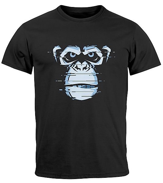 Neverless Print-Shirt Herren T-Shirt Brustprint Affe günstig online kaufen
