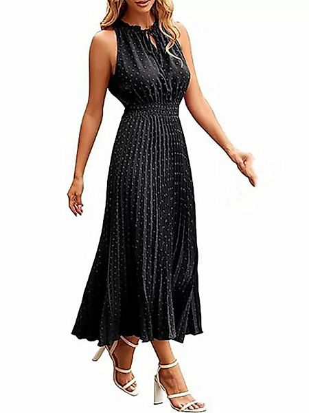 AFAZ New Trading UG Strandkleid Damen Sommer Lang Kleid V Ausschnitt ärmell günstig online kaufen