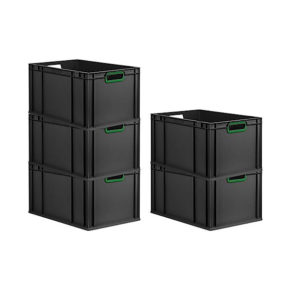 PROREGAL SparSet 5x Eurobox Nextgen Color HxBxT 32x40x60cm 65 Liter Griffe günstig online kaufen