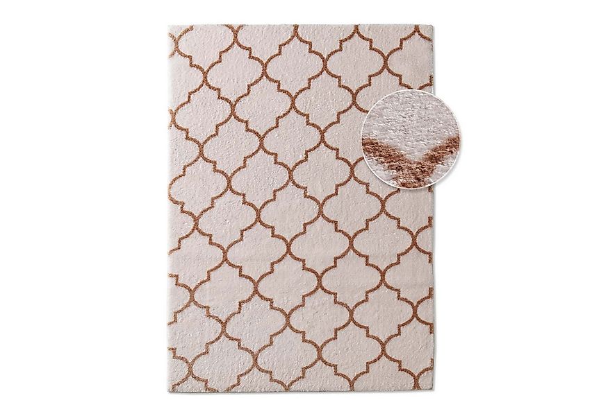 TaraCarpet Teppich Valetta Florentiner 52, rund, Höhe: 19 mm, Skandi design günstig online kaufen