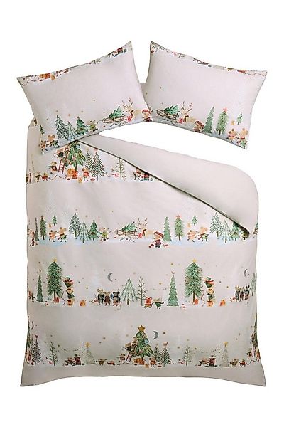 Next Bett-Set Bettbezug und Kissenbezug mit Weihnachtsmotiv, Bezug: Baumwol günstig online kaufen