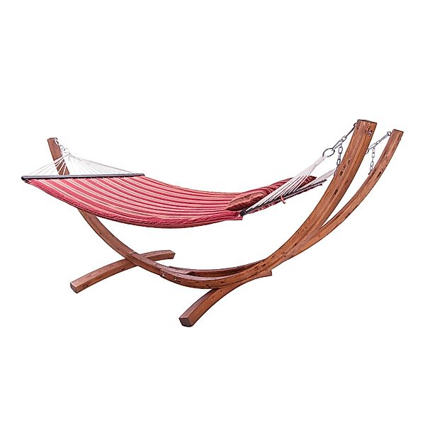 Axi Hängematte Hawaii Set mit Holzgestell Rot günstig online kaufen