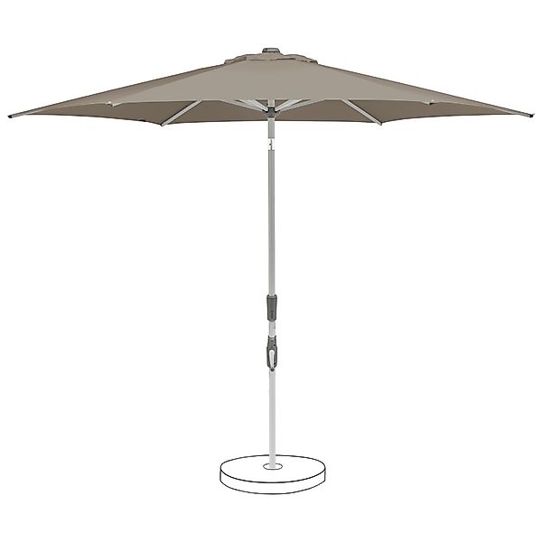 Suncomfort by Glatz Marktschirm Taupe hell mit Dreh- & Neigungsfunktion günstig online kaufen