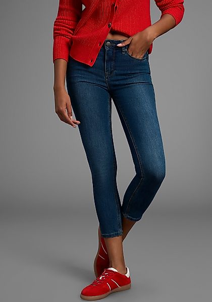 Arizona 7/8-Jeans "Shaping", eng anliegend, Röhrenjeans, Used-Waschung, Hig günstig online kaufen