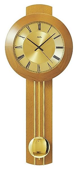 AMS Pendelwanduhr Wanduhr mit Pendel AMS 5132-1 günstig online kaufen