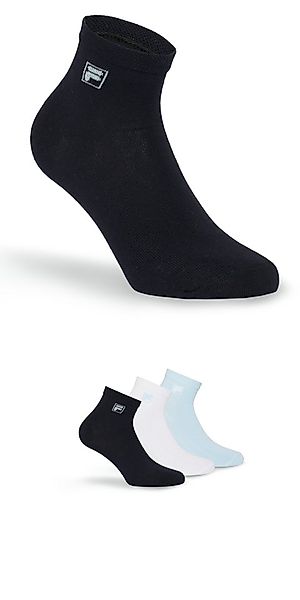 Fila Kurzsocken UNISEX QUARTER PLAIN SOCKS (3-Paar) mit eingestrickem Logo günstig online kaufen