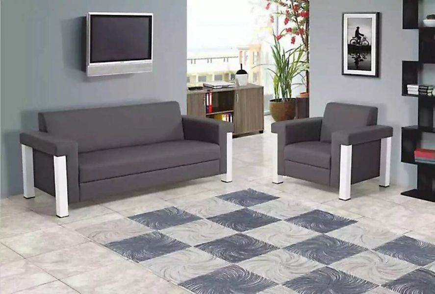 JVmoebel Sofa Büroeinrichtung Arbeitszimmer Büro Möbel Set Designer 3+1, Ma günstig online kaufen