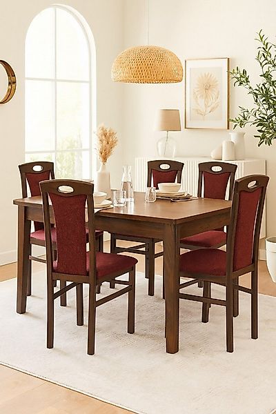 moebel-direkt-online Esszimmerstuhl 1 Massivholzstuhl, montiert, Gestell au günstig online kaufen