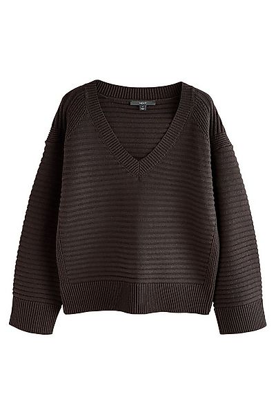 Next V-Ausschnitt-Pullover Pulloverkleid mit V-Ausschnitt, Kurzgröße (1-tlg günstig online kaufen