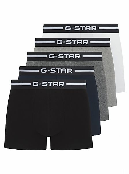 G-STAR Boxershorts "HEMLOCK, 5 PACK TRUNKS", 5 Stk. Bund mit Logoschriftzug günstig online kaufen