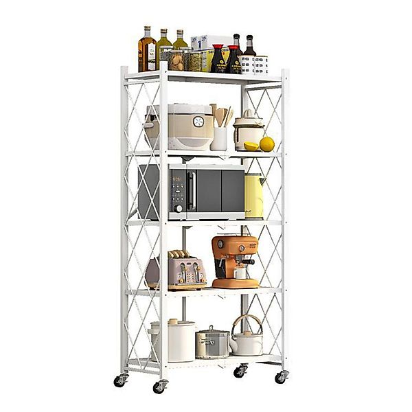 TWSOUL Standregal Klappbares Regal mit Rollen, günstig online kaufen