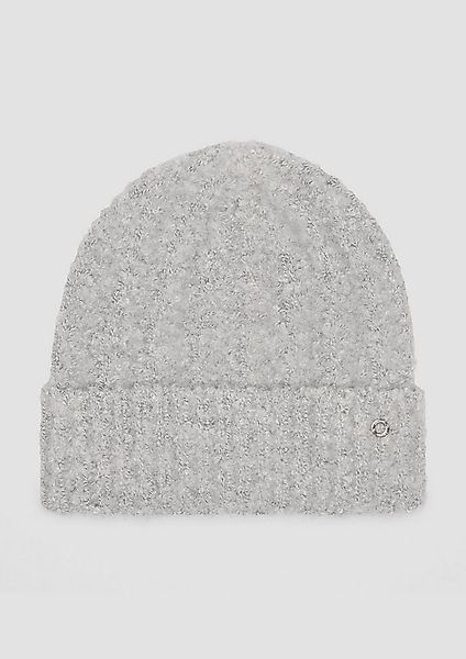 s.Oliver Strickmütze Mütze Weiche Beanie mit Strickmuster günstig online kaufen