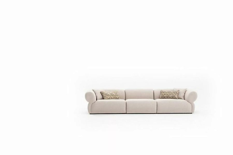 JVmoebel Big-Sofa Beige Sofa 5 Sitzer Luxus Wohnzimmer Couch Modern Stil, M günstig online kaufen