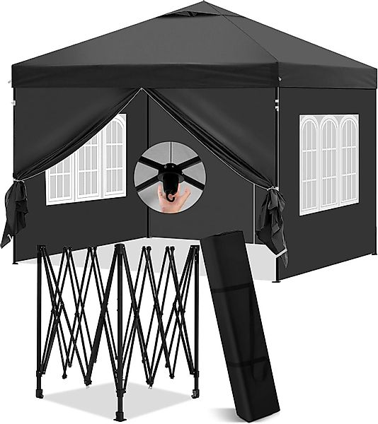 EUGAD Pavillon, mit 4 Seitenteilen, 3x3 günstig online kaufen