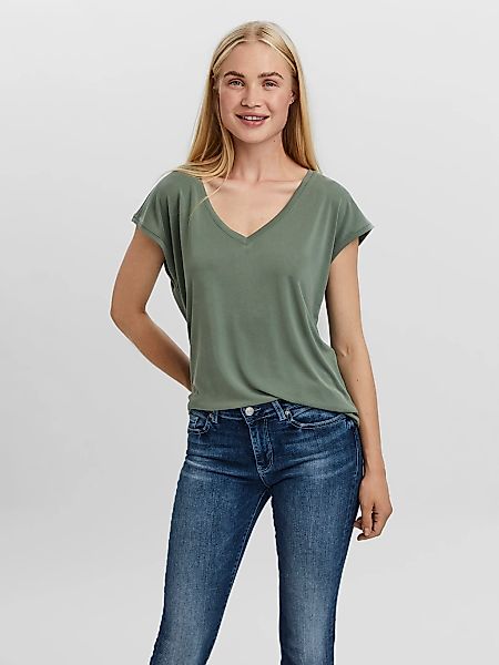 Vero Moda V-Shirt "VMFILLI SS V-NECK TEE GA NOOS" günstig online kaufen