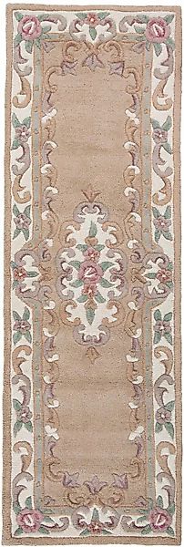FLAIR RUGS Läufer »Aubusson«, rechteckig, 10 mm Höhe, Wolle, Teppich, Wohnz günstig online kaufen