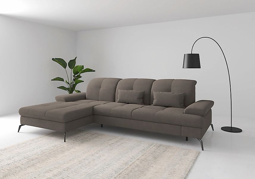 sit&more Ecksofa "Amica, L-Form, inkl. Sitztiefenverstellung & Armteilverst günstig online kaufen