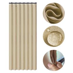 Rosnek Outdoorvorhang Außenvorhang Wasserdicht Ösen Haken, günstig online kaufen