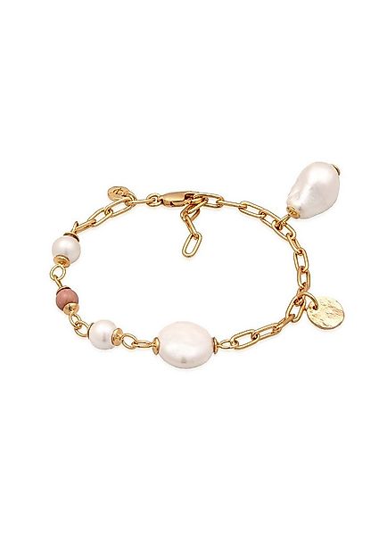 Elli Premium Perlenarmband Süßwasserzuchtperle Rhodonite Rosa 925 Sterling günstig online kaufen
