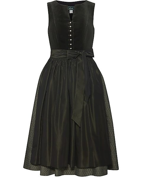 Luis Steindl Dirndl Langes Samt-Dirndl mit günstig online kaufen