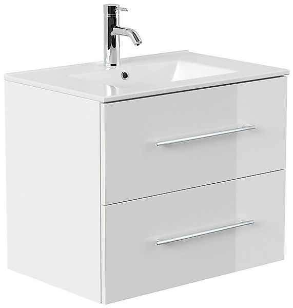 Magnolia Home Waschtisch Badmöbel Firenze 70 SoftClose weiss hochglanz günstig online kaufen