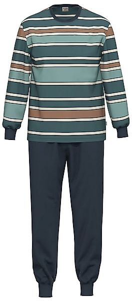 Ammann Schlafanzug Herren Pyjama lang (2 tlg) Baumwolle günstig online kaufen