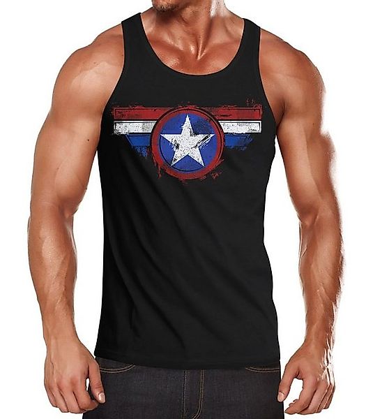 Neverless Tanktop Herren Tank-Top Amerika Flagge günstig online kaufen