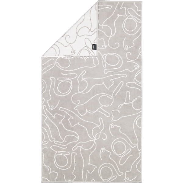 Cawö Handtücher CUTE CATS EDITION Cats 6264 - Farbe: platin/weiß - 76 - Dus günstig online kaufen