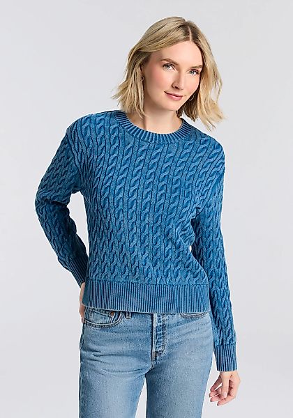 Levis Rundhalspullover "BOYFRIEND CREW PU" Mit Zopfmuster günstig online kaufen