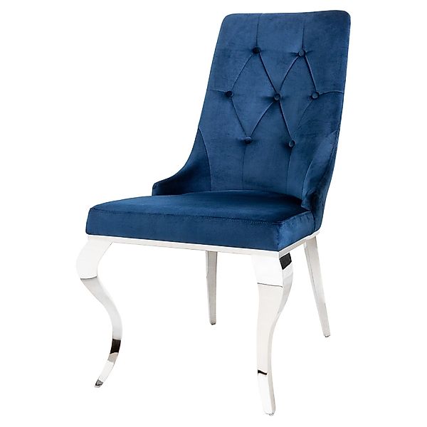 riess-ambiente Polsterstuhl MODERN BAROCK royalblau / günstig online kaufen