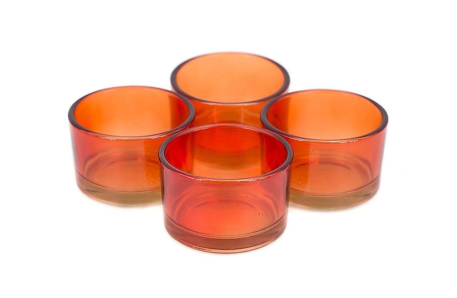 Creativery Teelichthalter, Teelichtgläser klein 51x33mm orange günstig online kaufen