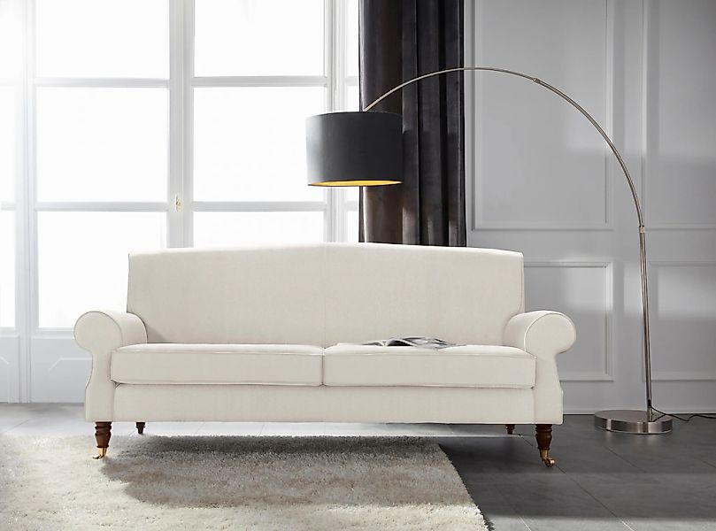 Home affaire 3-Sitzer "Rennes" in Samtoptik oder Baumwoll-Mix günstig online kaufen