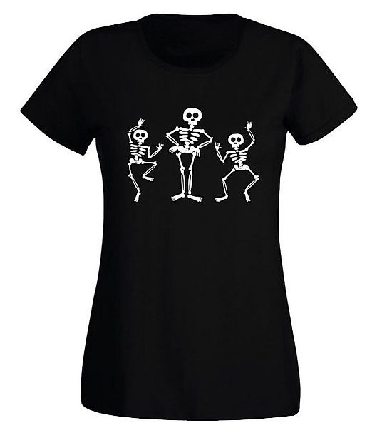 G-graphics T-Shirt Damen T-Shirt - Tanzende Skelette Slim-fit-Shirt, mit Fr günstig online kaufen