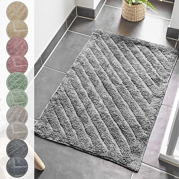 Andiamo Badematte "Havanna, 50x80 cm" Höhe 7,5 mm fußbodenheizungsgeeignet günstig online kaufen