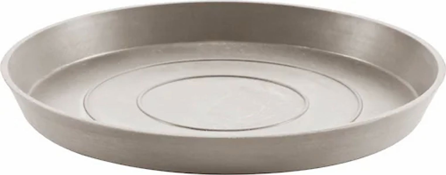 ECOPOTS Blumentopfuntersetzer »ROUND SAUCER Taupe« BxTxH: 28,7x28,7x3 cm günstig online kaufen