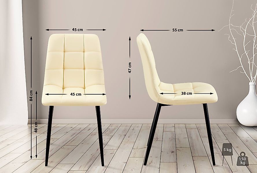 CLP Esszimmerstuhl Antibes (4er Set, 4 günstig online kaufen