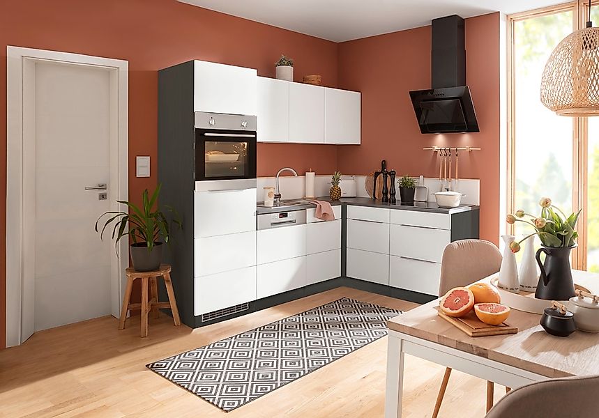 KOCHSTATION Winkelküche "KS-Brindisi" Stellbreite 230/170 cm, wahlweise mit günstig online kaufen