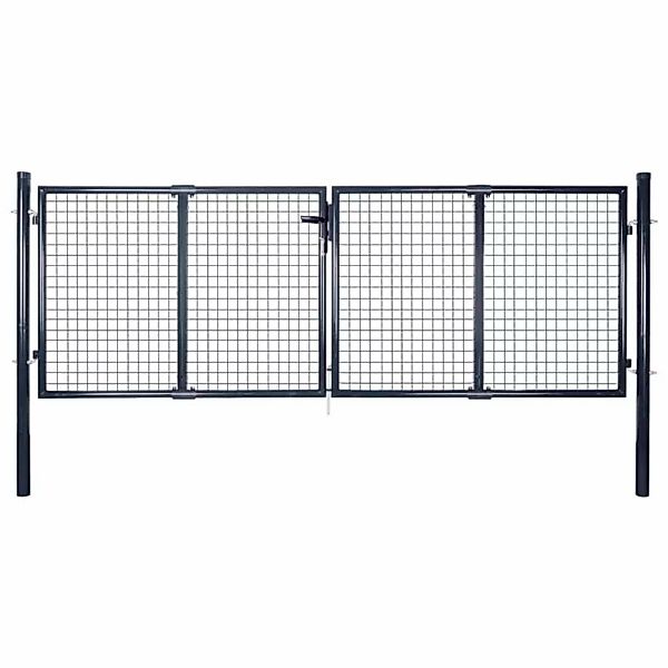vidaXL Gartentor Mesh-Gartentor Verzinkter Stahl 289 günstig online kaufen