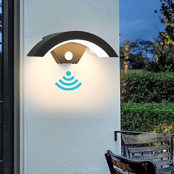 WILGOON LED Wandleuchte 18W Kurve Außen günstig online kaufen