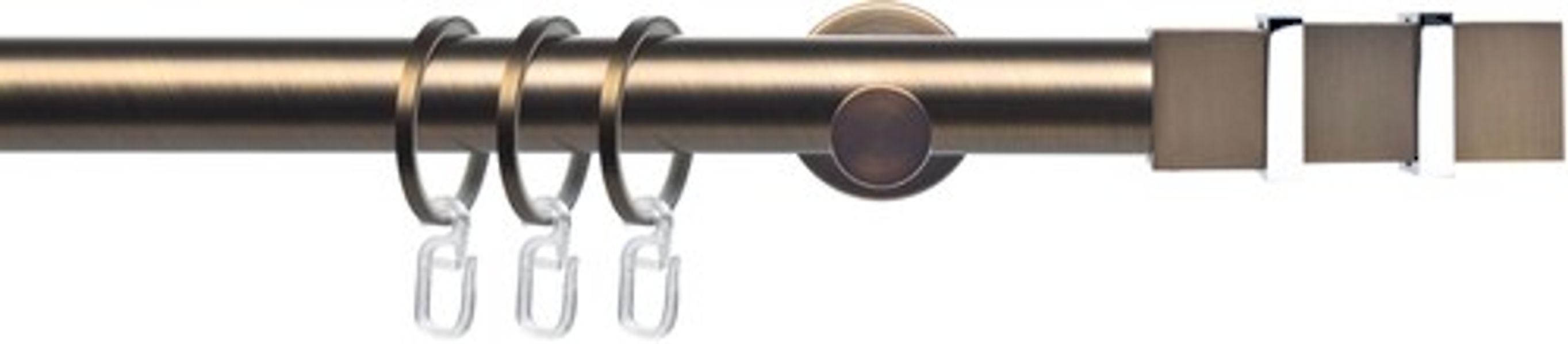 Liedeco Gardinenstange »CELQUADE01SG1L« Ø 25 mm 1 läufig-läufig Fixmaß 1-lä günstig online kaufen