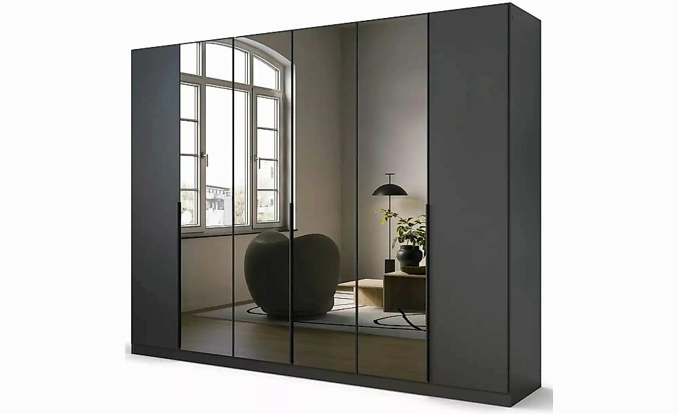 Drehtürenschrank  Skyla ¦ grau ¦ Maße (cm): B: 271 H: 210 Schränke > Kleide günstig online kaufen