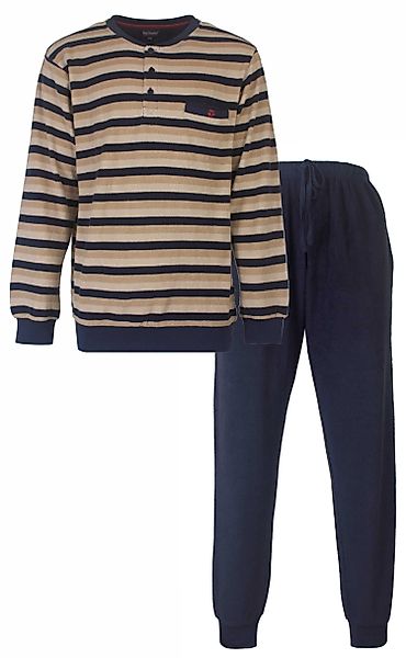 Paul Hopkins Schlafanzug Herren Frottee Pyjama günstig online kaufen