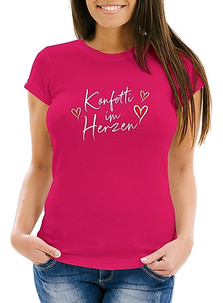 MoonWorks Print-Shirt Damen T-Shirt Fasching Karneval günstig online kaufen