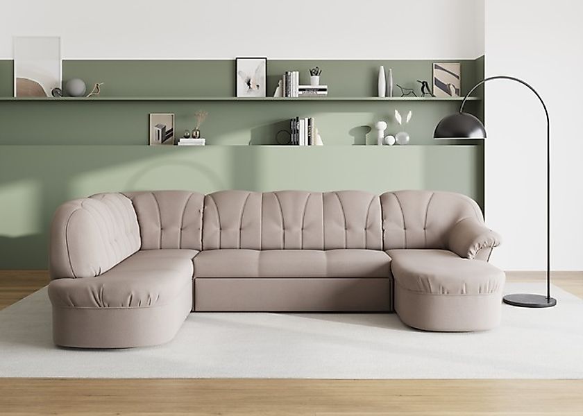 DOMO collection Wohnlandschaft »Pegnitz, zeitlos&modern, elegante Rückenste günstig online kaufen