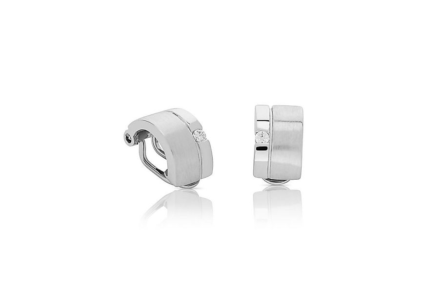 NKlaus Paar Ohrclips Paar 925 Sterling Silber Ohrclip rhodiniert Teilma, Rh günstig online kaufen