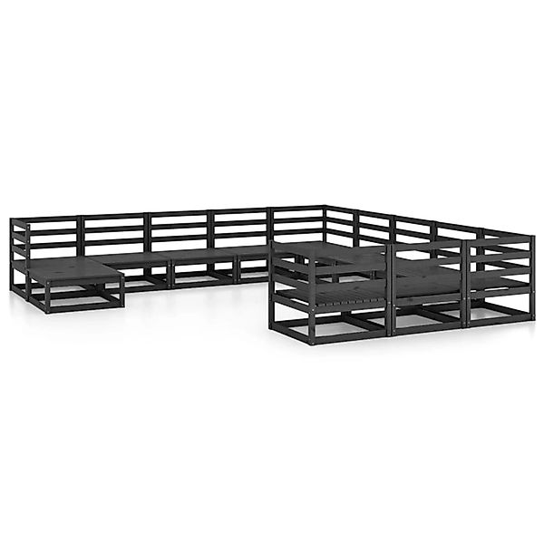 vidaXL 12-tlg Garten-Lounge-Set Massivholz Kiefer Modell 13 günstig online kaufen