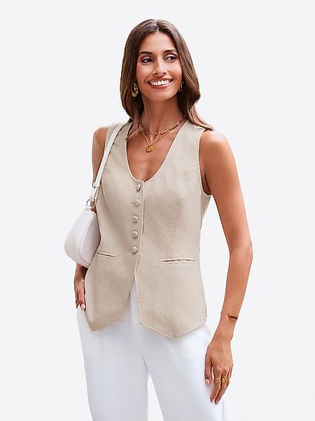 Imily Bela Anzugweste Damen Blazer-Weste mit Reverskragen (Packung, 1-tlg., günstig online kaufen