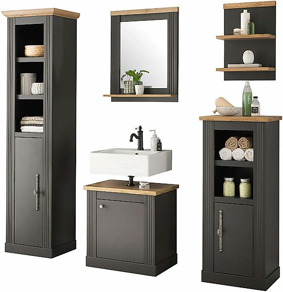 OTTO home Badmöbel-Set "WESTMINSTER, Bad im Landhausstil, 5-teiliges Badezi günstig online kaufen