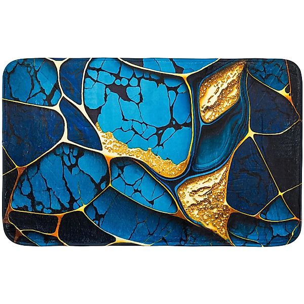 SANILO Badteppich Marmor Cobalt 70 x 110 cm günstig online kaufen
