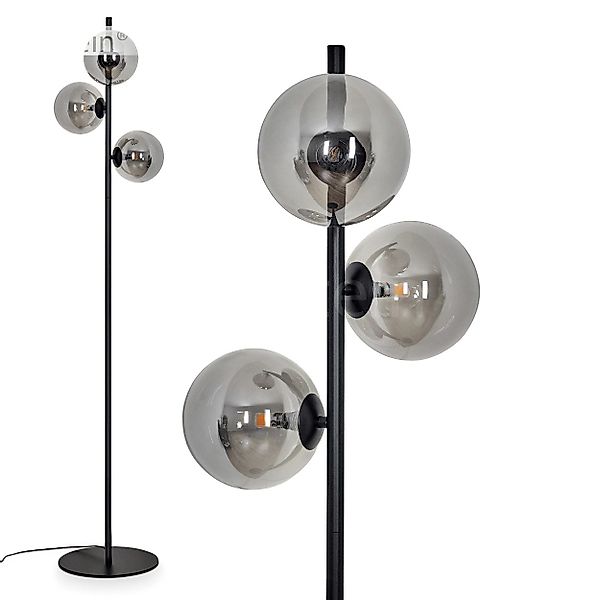 hofstein Stehlampe moderne Stehlampe aus Metall/Glas günstig online kaufen